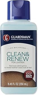 Guardsman Clean & Renew For Leather 8.45 oz - Removes Dirt and Grime, Great For Leather Furniture & Car Interiors - 470800