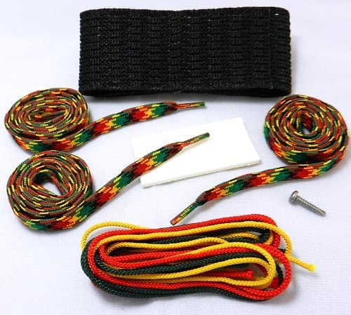 Stick Doctor Lacrosse Hard Mesh Stringing Kit - Rasta Two