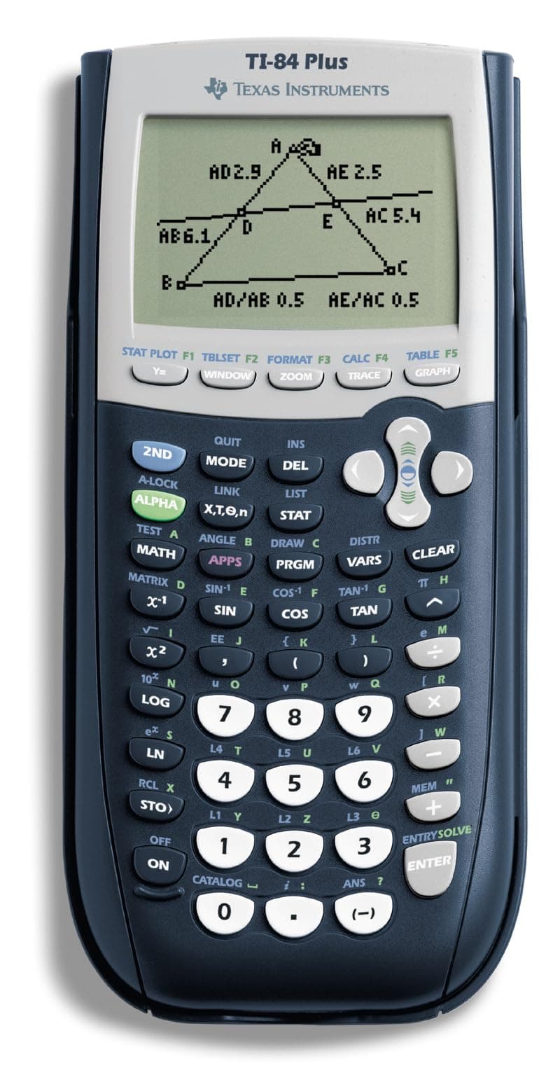 TI-84 Plus Graphics Calculator, Black 320 x 240 pixels (2.8" diagonal)