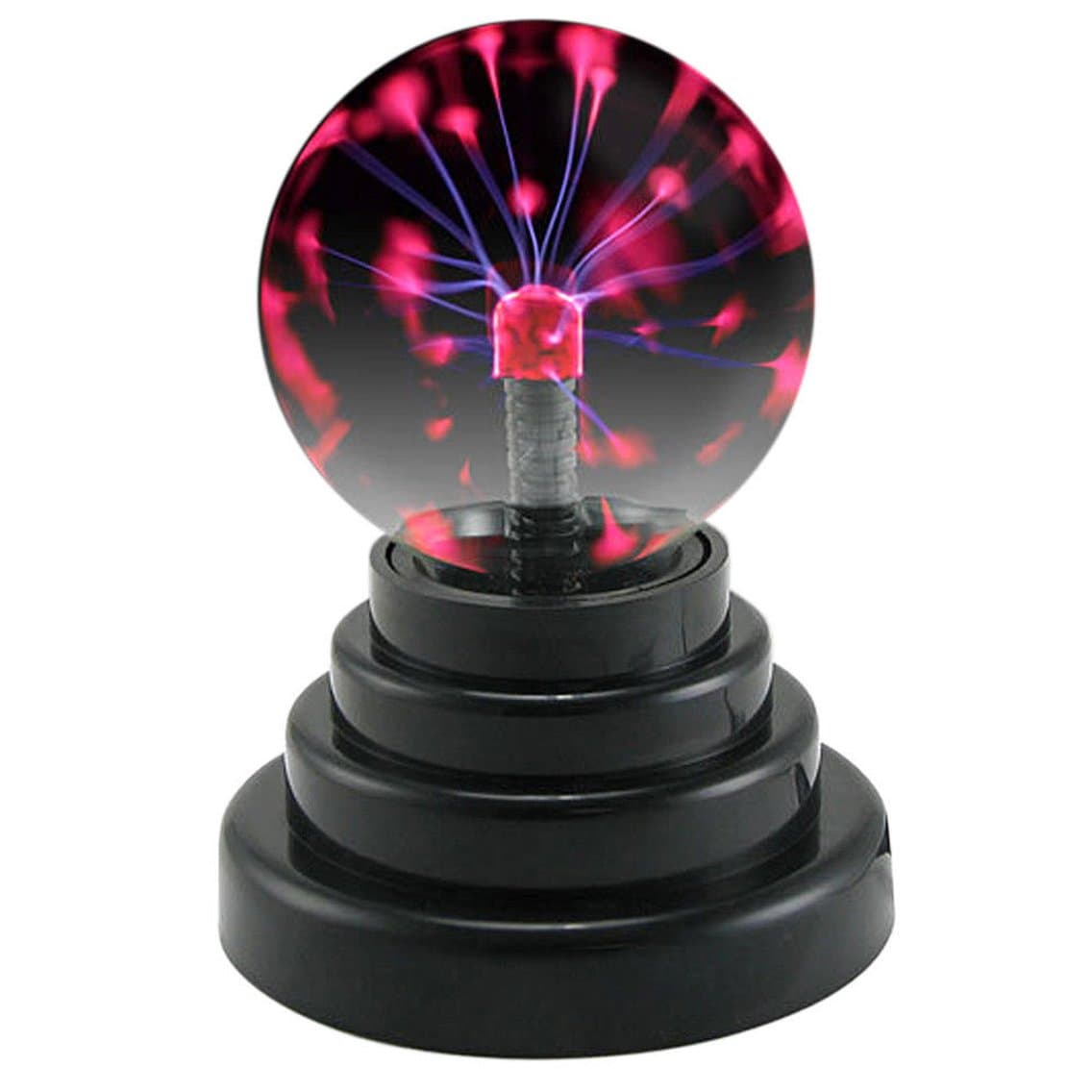 USB Magic Black Base Glass Plasma Ball Lightning Sphere Party Lamp Light