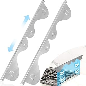 Stove Gap Covers, 2Pcs Stainless Steel Stove Guard, Adjustable Stove Gap Filler for Kitchen Counter Side Gap, 13.8" to 27.5" - Silver