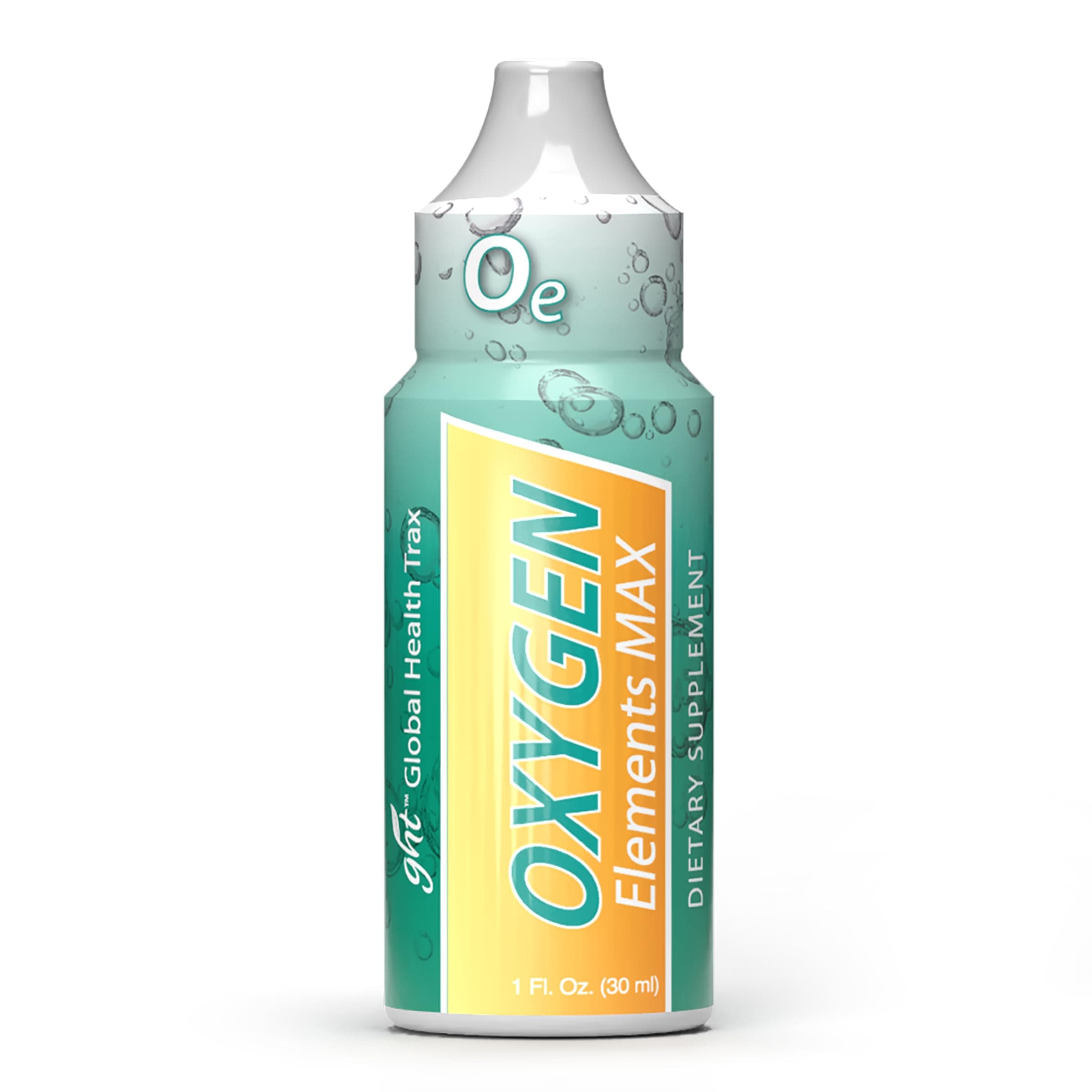 GHT Oxygen Elements Max Liquid Oxygen Drops in 1 Ounce Bottle, Portable Supplement – Bolster Endurance and Stamina, Cleanse Cells