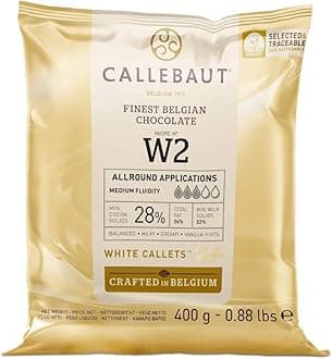 Callebaut W2 Finest Belgian White Chocolate Callets 28.0% Cocoa 400g