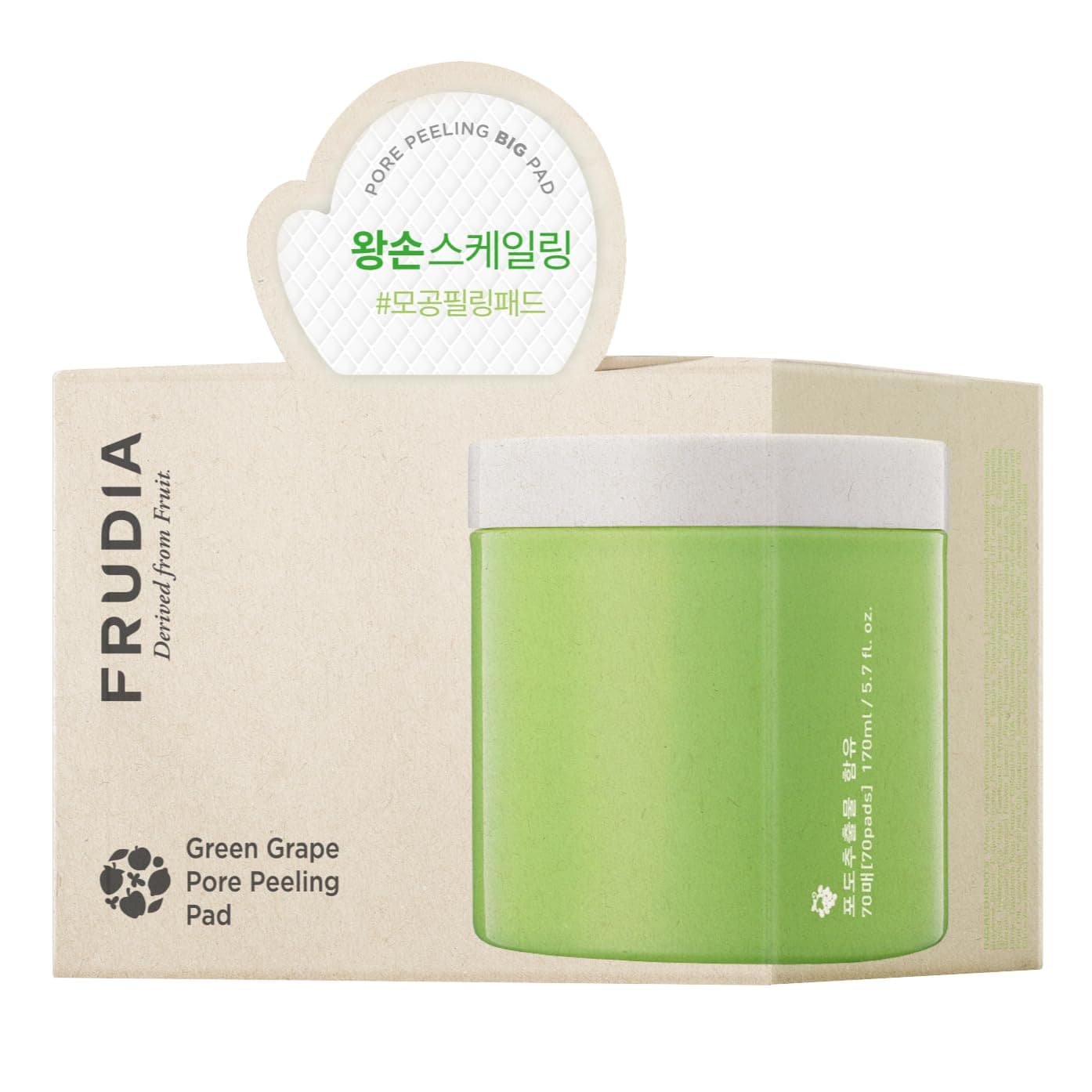 FRUDIA Green Grape Pore Peeling 70 Pad