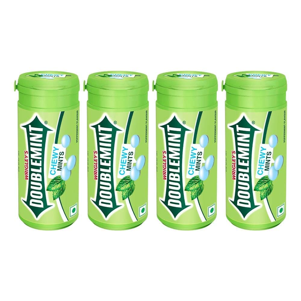 Doublemint Chewymint Peppermint Bottle, 4 X 134 g