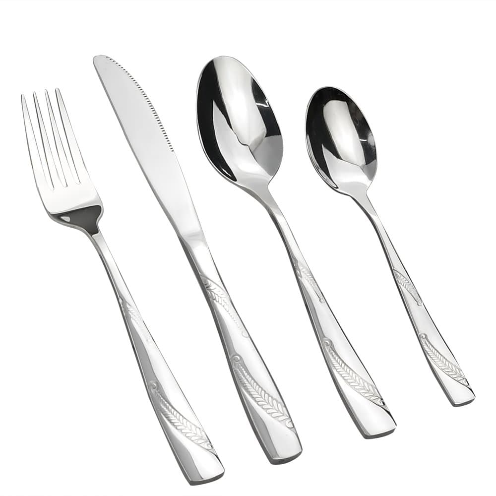 Kitchen Cutlery Sets 48 Pieces, Service for 12, Stainless Steel