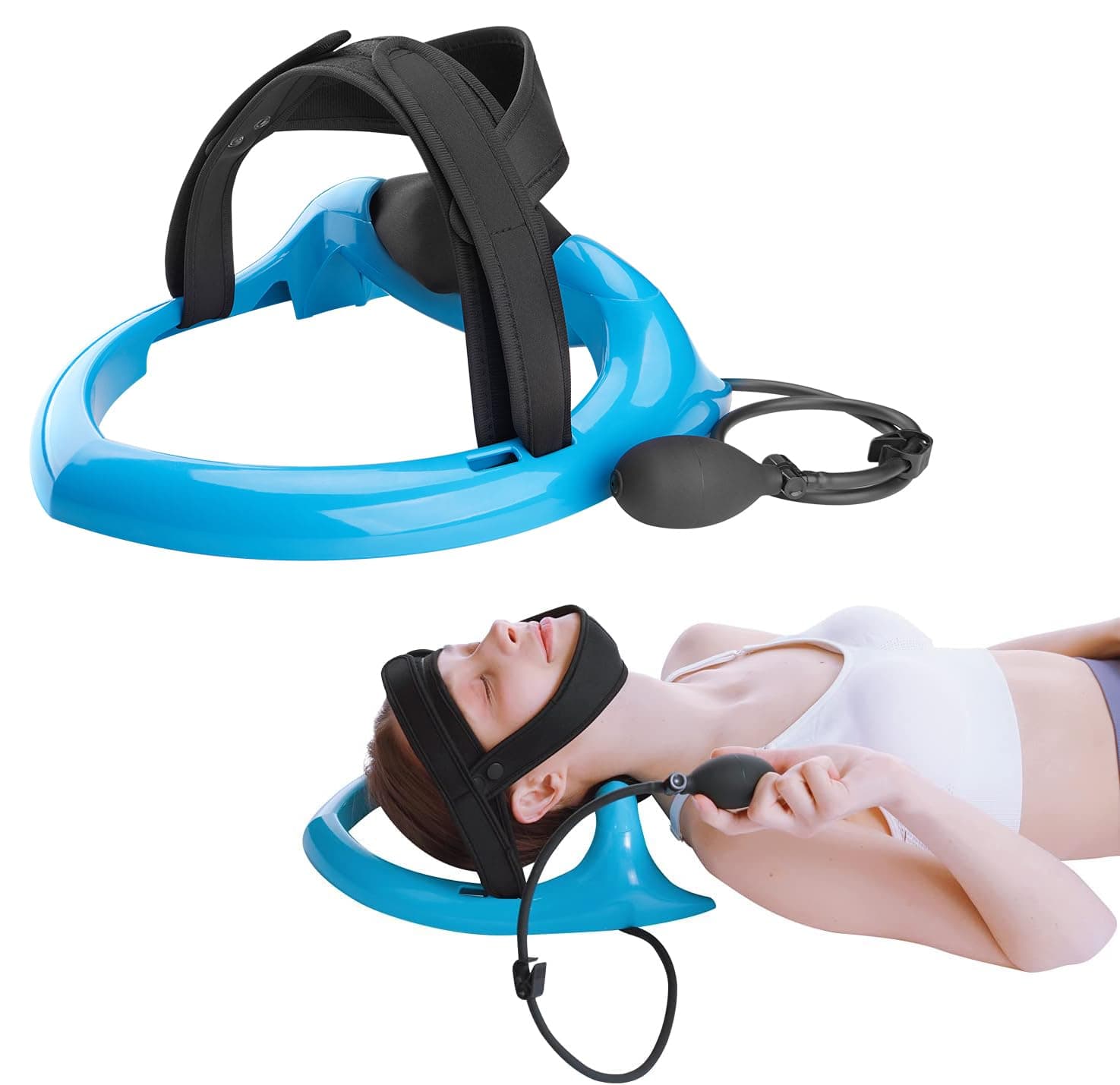 Posture Neck Exercising Cervical Spine Hydrator Pump, Relief for Stiffness, Relieves Neck Pain, Neck Curve Restorer