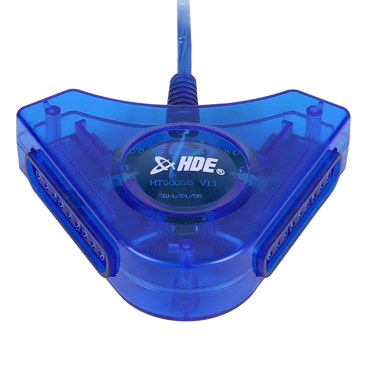HDE PSX PS2 USB Dual Controller to PC Adapter Converter