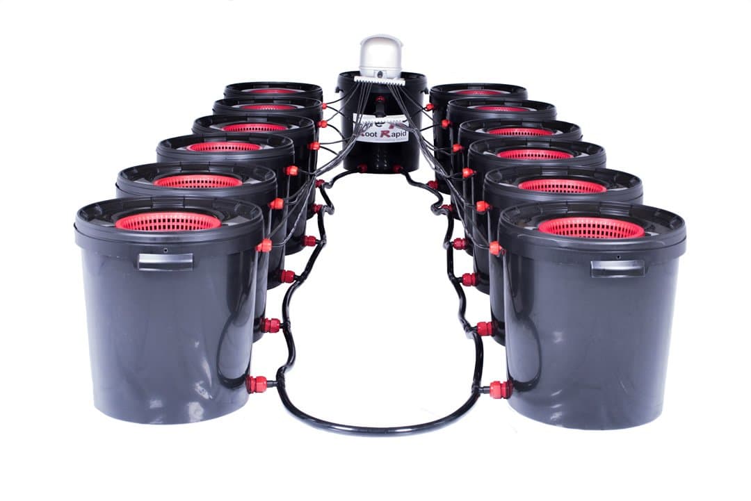 12 Pot DWC R Root Rapid Hydroponic Deep Water Culture System