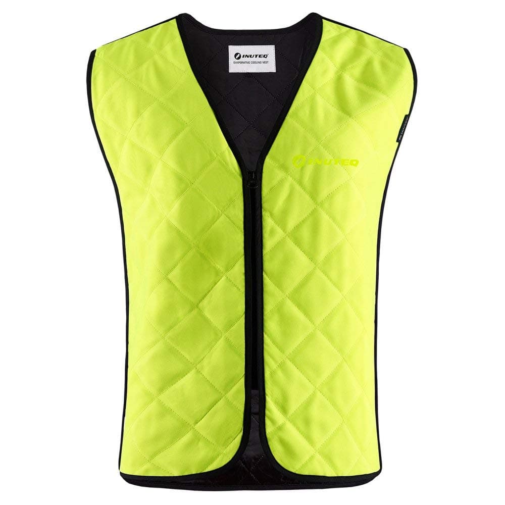 Inuteq H2O - Basic Evaporative Cooling Vest, High Vis Yellow, Black, Grey
