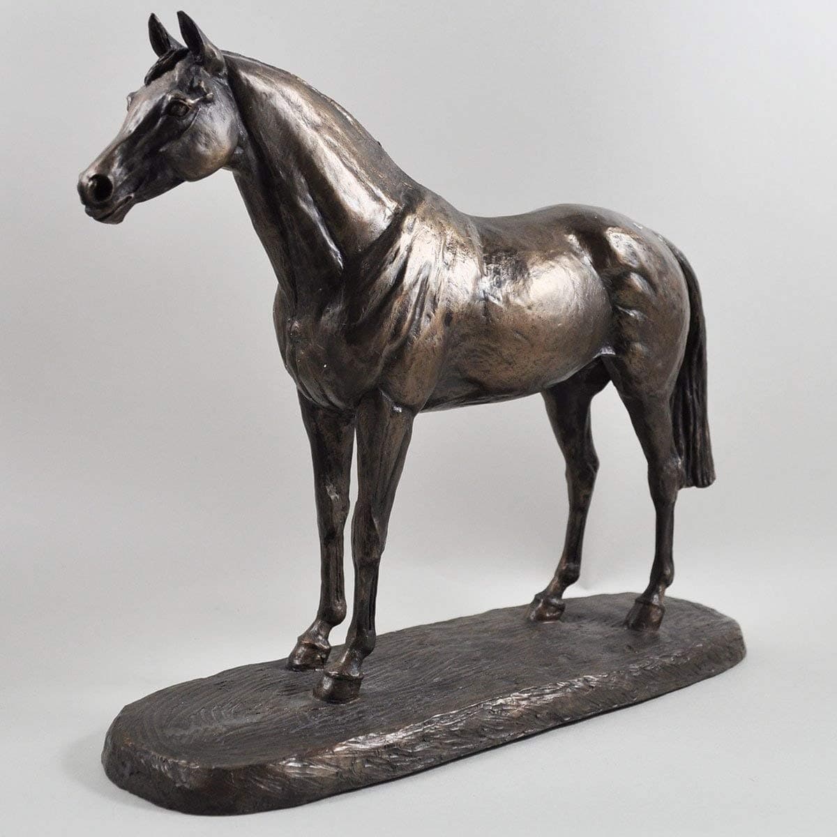 Thoroughbred Bronze Horse Sculpture Statue