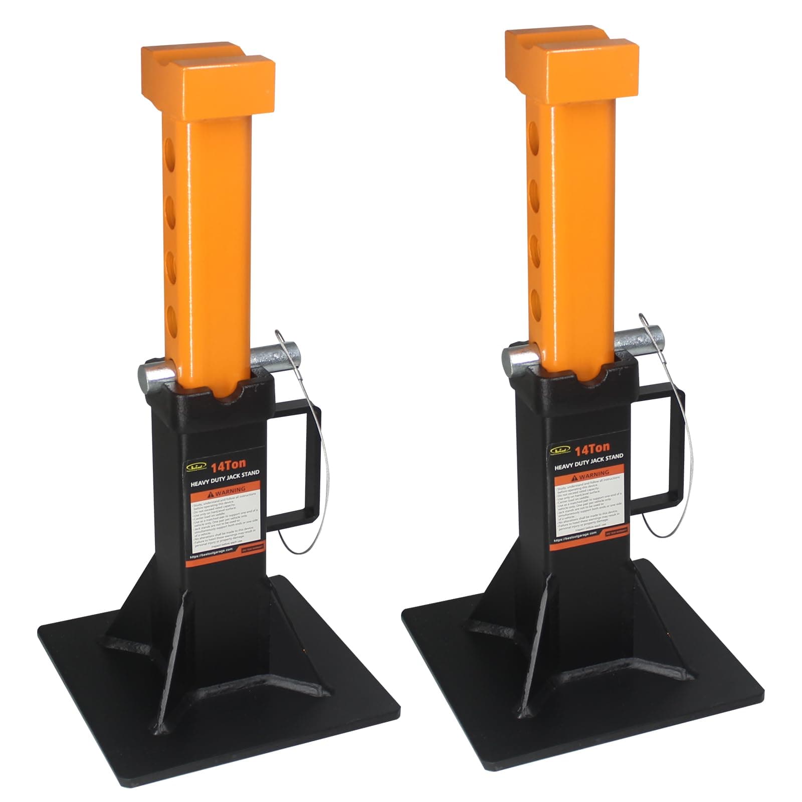 BESTOOL Heavy Duty Jack Stand,Car Jack Stand with Security Locking Pins-14 ton(28000Ibs) Capacity, 2 Pack