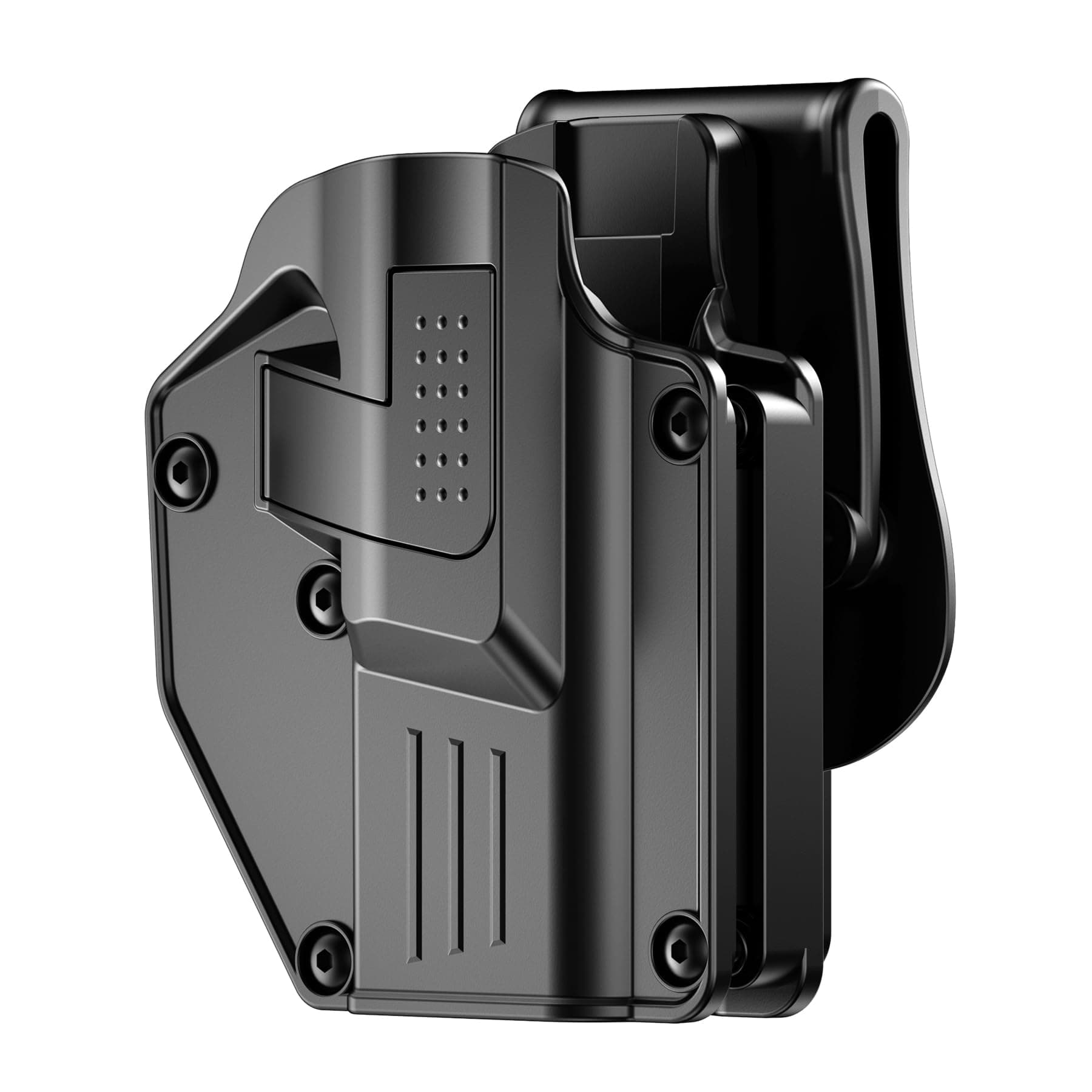 Universal Gun Holster fit Full-Size, Compact, Subcompact Pistols, Adjustable Retention/Cant OWB Tactical Holster Compatible with Glock/Sig/CZ/Ruger/Springfield/Beretta/Smith & Wesson/1911/Taurus/Canik