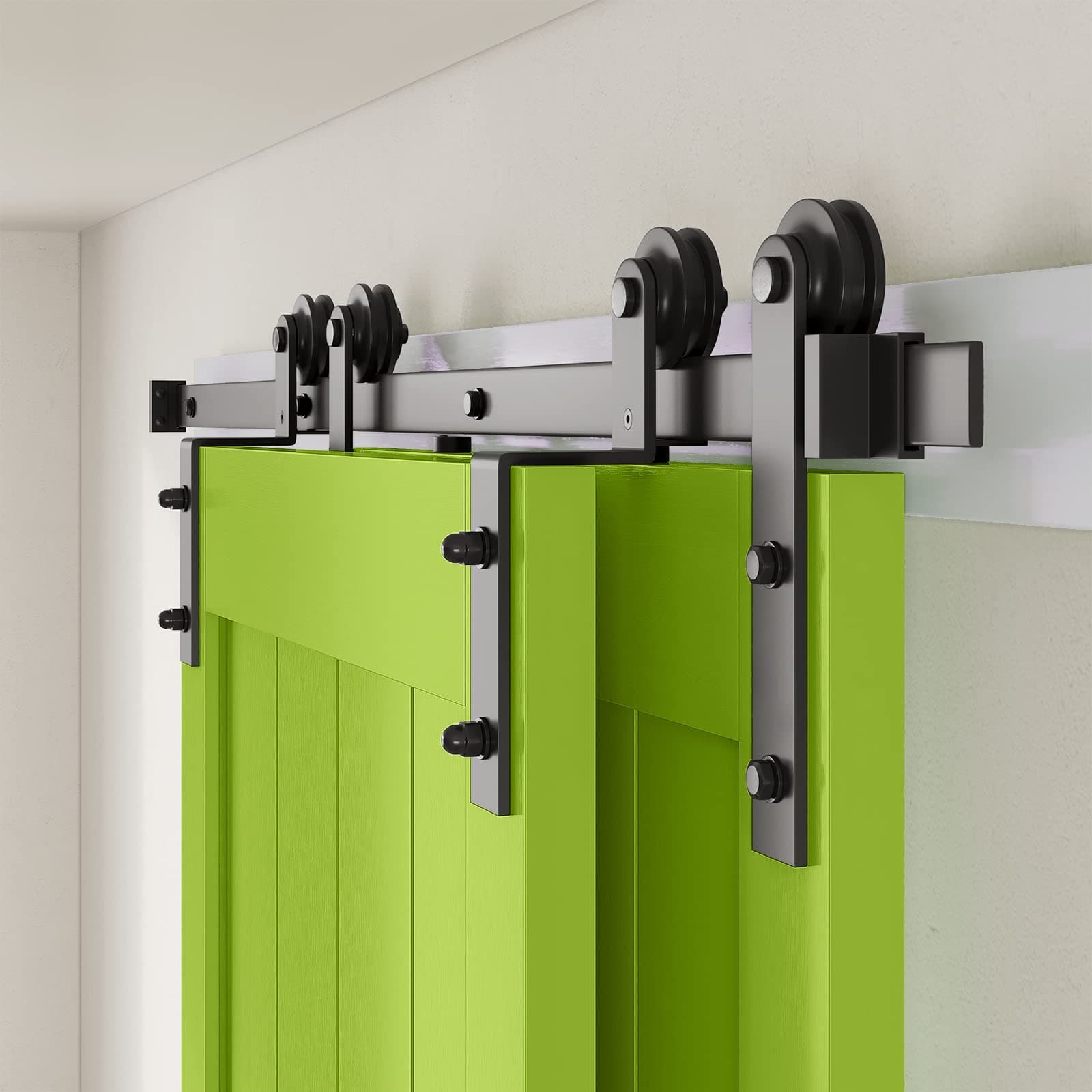 5FT Bypass Barn Door Hardware Kit