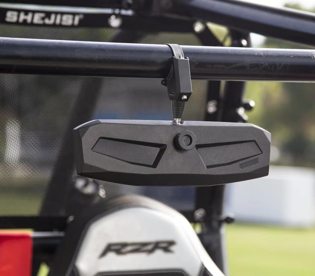 SHEJISI UTV Rearview Mirror for 1.5" to 2.0"Inch Roll Cage, New RZR Mirrors with Simple Adjustment of Viewing Angle, Compatible with Polaris RZR, Can Am Commanders, Honda Pioneer SXS, Kawasaki Mule