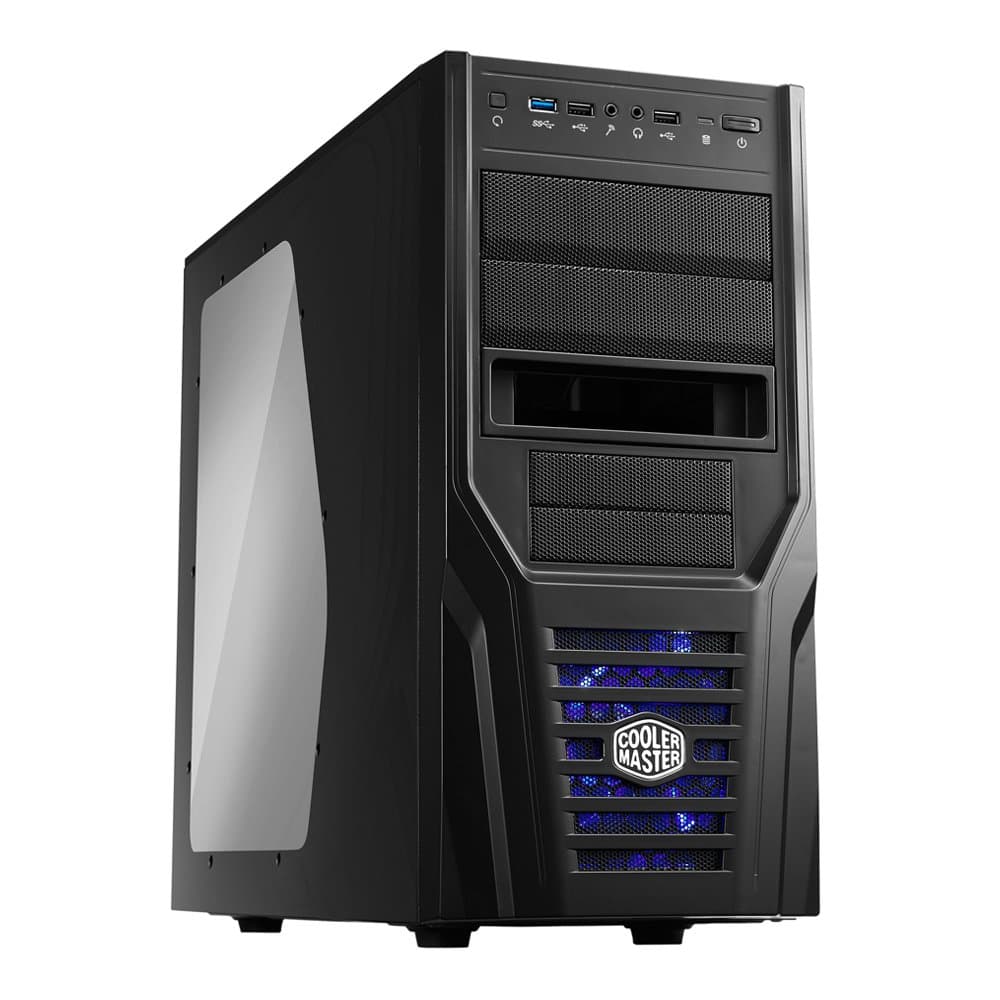Cooler Master Elite 431 Plus - Mid Tower Computer Case with USB 3.0 and Windowed Side Panel