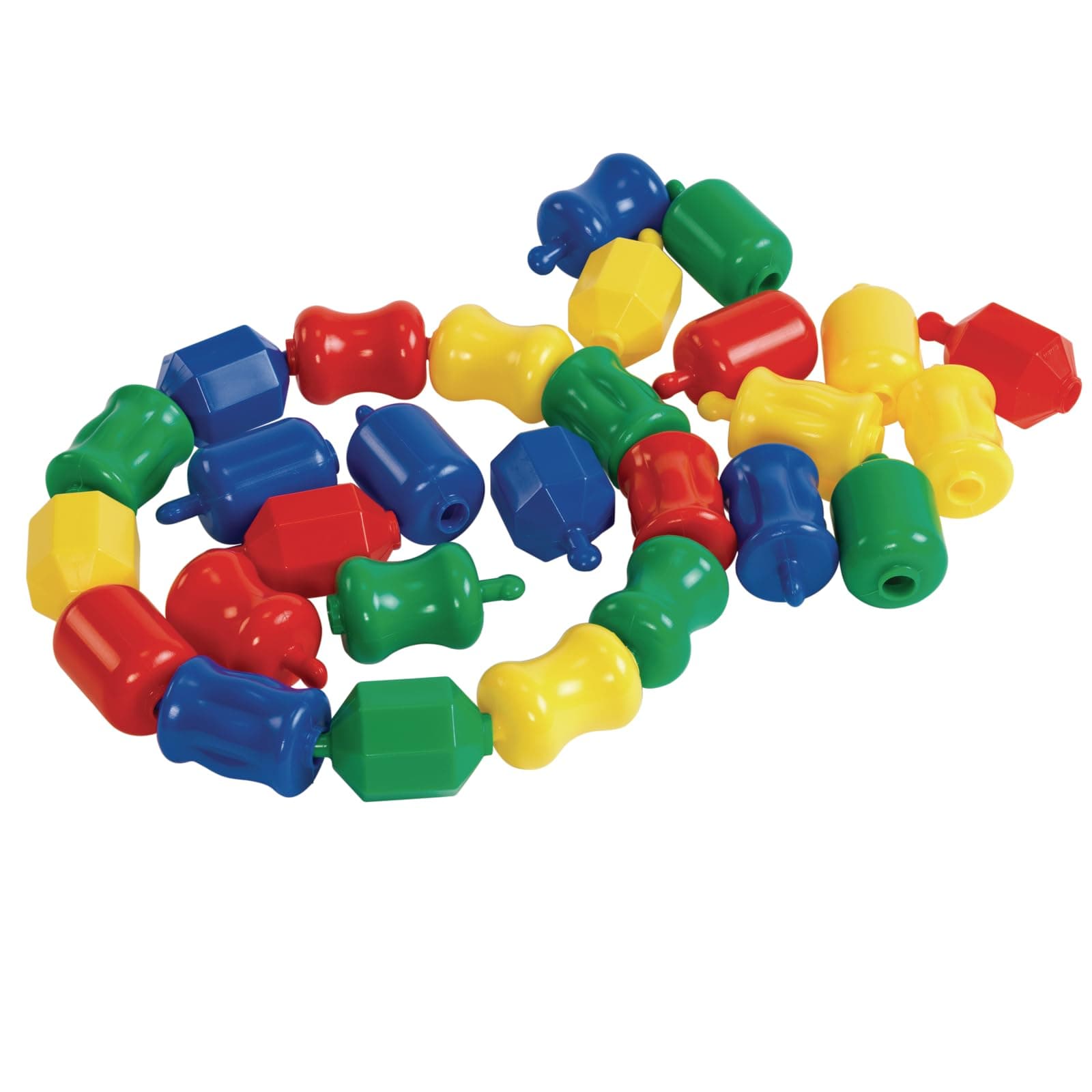 Excellerations Early STEM Toy, Connecting, Fun, Pop Beads, Linking Bead Set in Storage Bin, Pack of 28 (Item #FUNPOP)