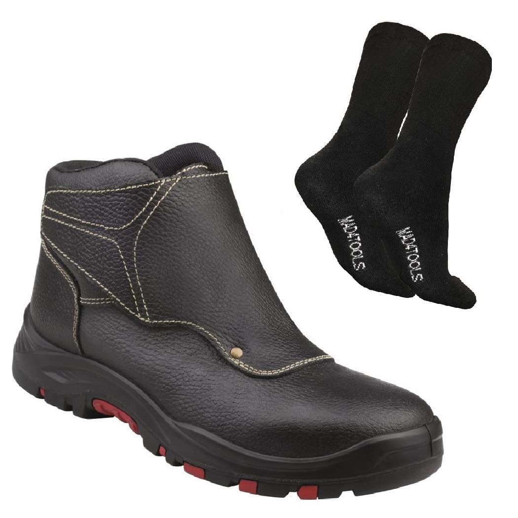 mad4toolsDelta Plus COBRA4 Welder Safety Boots and Boot Socks