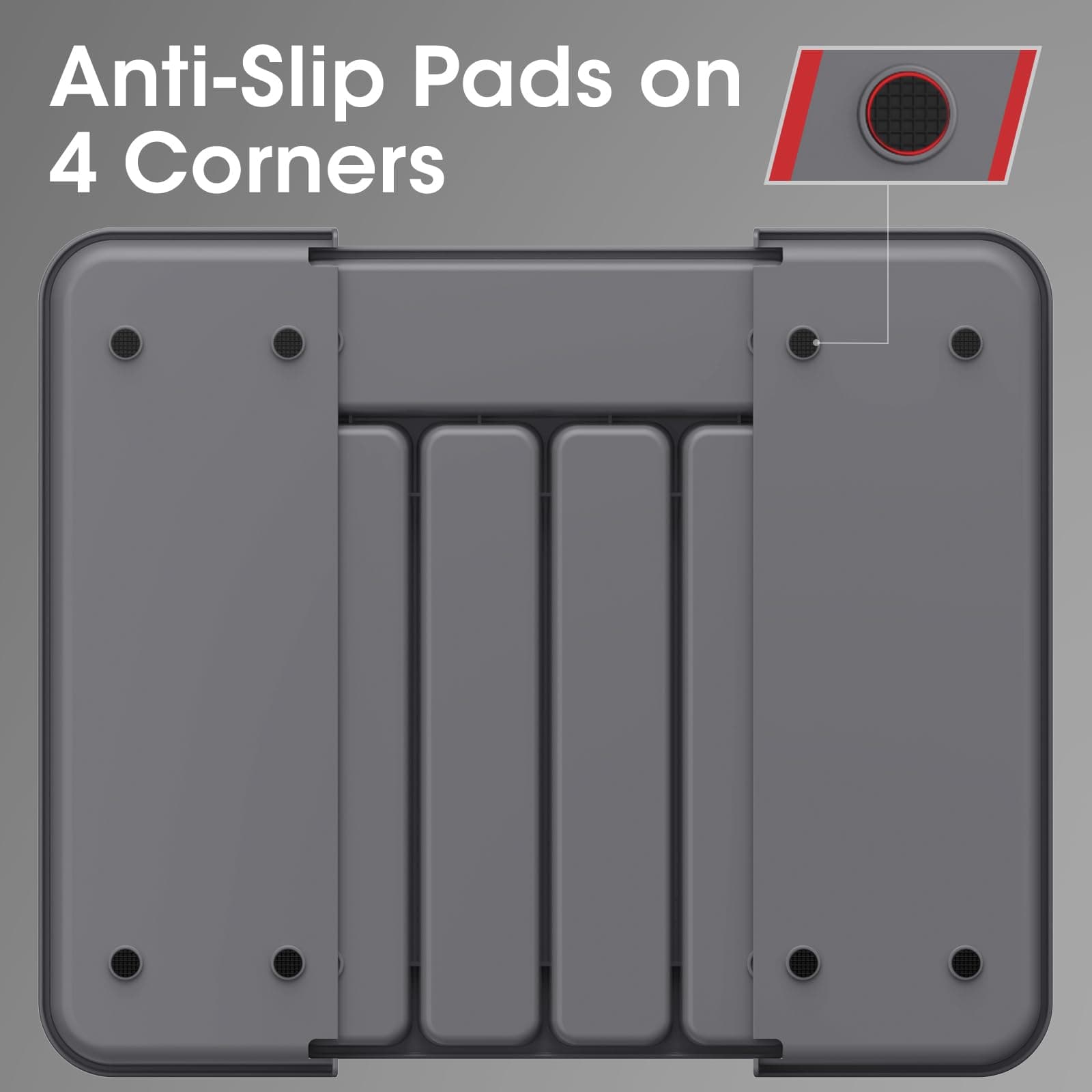 AUJEN Silverware Organizer - Expandable Kitchen Drawer Organizer, Adjustable Utensil Organizer, Cutlery Drawer Organizer for Forks, Knives, Multipurpose Kitchen Organizers and Storage Solution, Grey