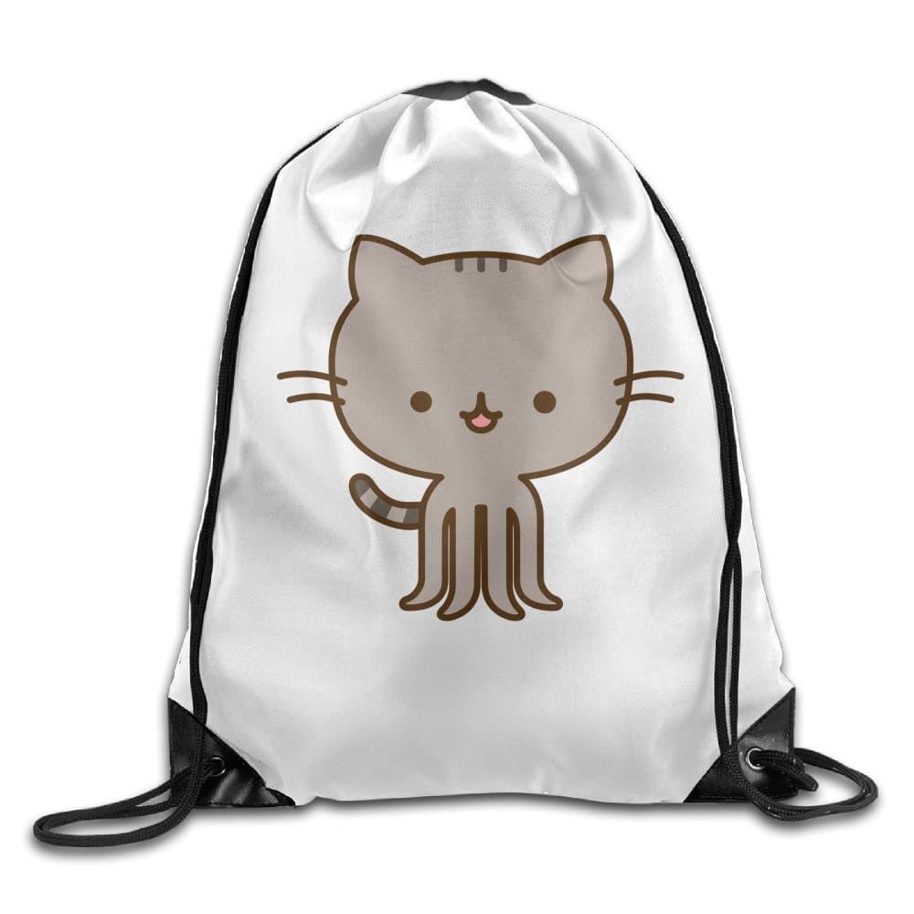 The Cat Rainbow Octocat Travel Drawstring Backpacks