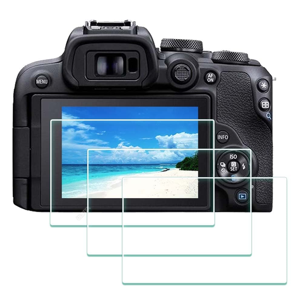 ULBTER Screen Protector for Canon EOS R100 EOS R10 Camera EOSR10 Tempered Glass Edge to Edge Protection,Anti-Scrach Anti-Fingerprint Anti-Bubble [3 Pack]