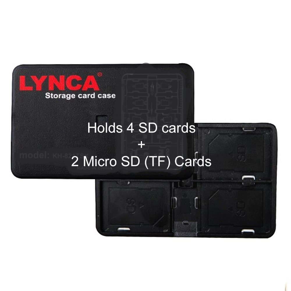 Rybka Distribution Memory Card Storage Case Lightweight Card Holder SD Card Carrying Box Suitable for SD TF Micro SD Cards