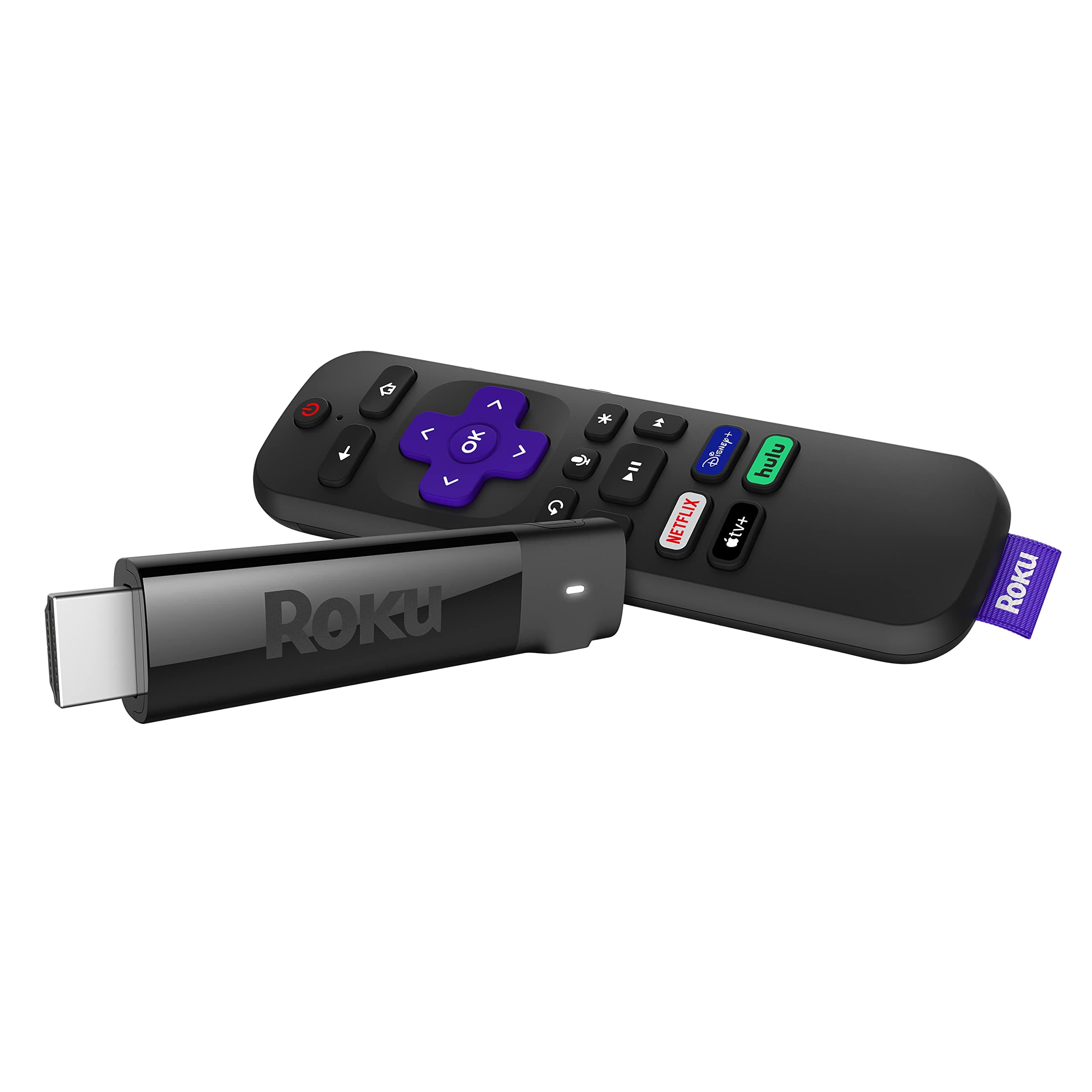 Streaming Stick+ | HD/4K/HDR Streaming Device with Long-range Wireless and Roku Voice Remote with TV Controls
