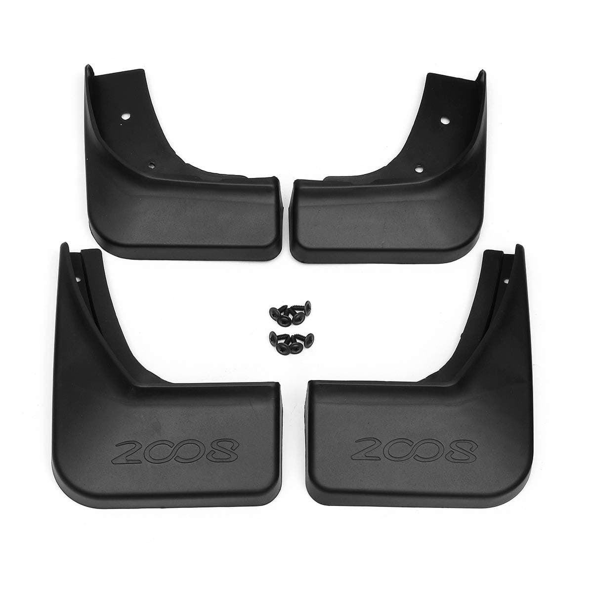 Viviance 4 Pcs Front Rear Mudflaps Splash Guards Mud Flap Mudguards Fender for Peugeot 2008 2013 2014 2015 2016 2017 2018 2019 2020