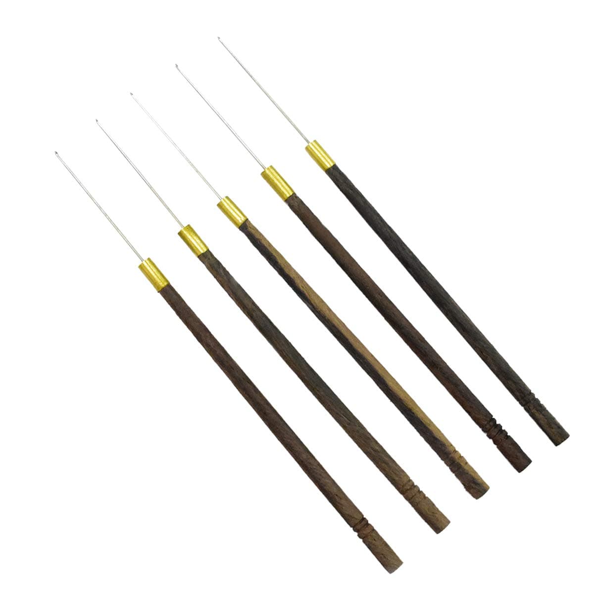 EmbroideryMaterial Aari Needles Set for Embroidery Work, Maggam Work, Beading Work, Zardhosi Work (0.5 MM Thick, Pack of 5 Pieces)