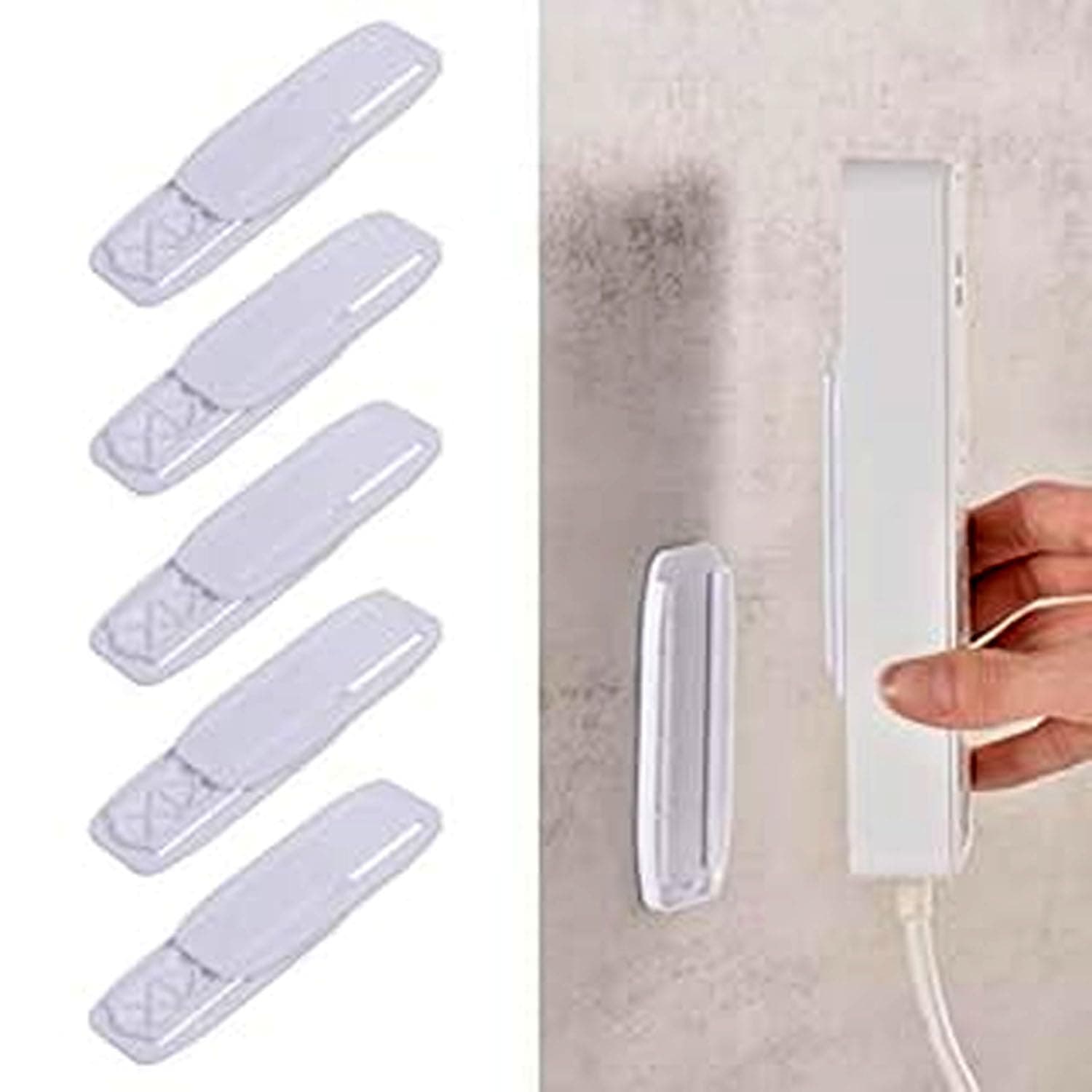 5Pack Tidysun Self Adhesive Power Strip Holder