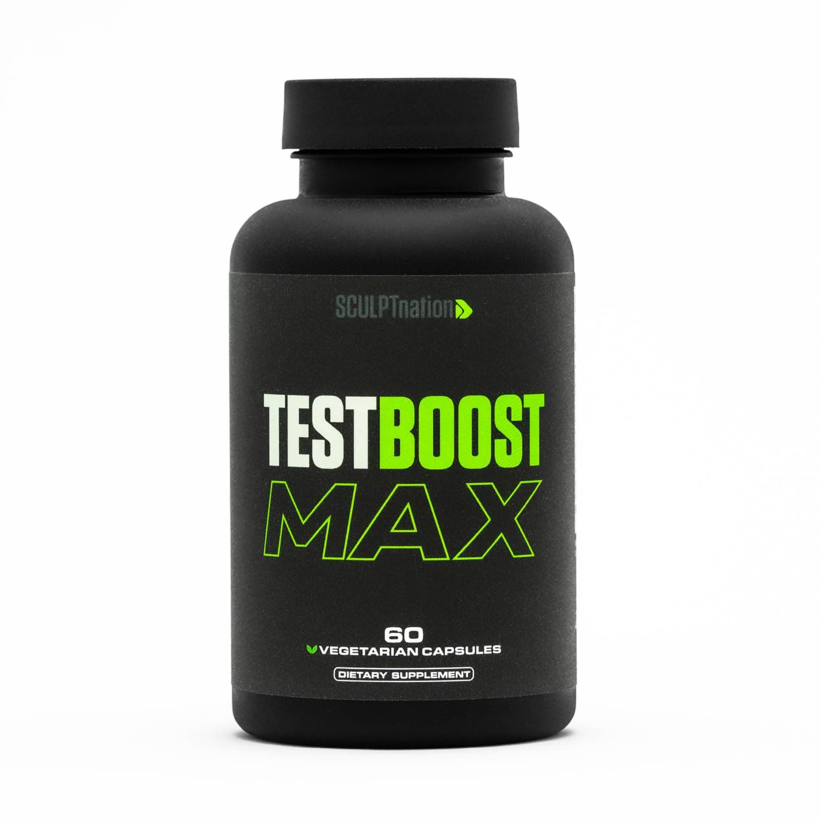 Sculpt Nation by V Shred Test Boost Max - Testosterone Supplement for Men - Tribulus Terrestris for Men - Natural Energy, Stamina, and Strength Booster - 60 Gluten Free Capsules