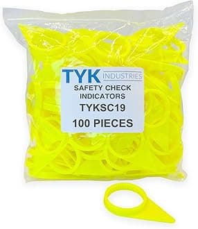 TYK Industries 19mm Loose Wheel Lug Nut Safety Check Indicators 100 Pack - Commercial Truck Wheel Nut Pre-Trip Safety Inspection Tool