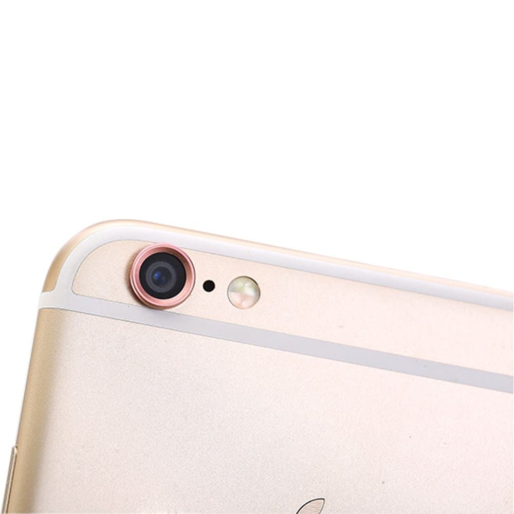 UHIPPO iPhone 6 iPhone 6s Rear Camera Lens Protector Aluminum Camera Protective Ring Camera Case for Apple iPhone 6 iPhone 6s 4.7 Inch Screen Rose Gold