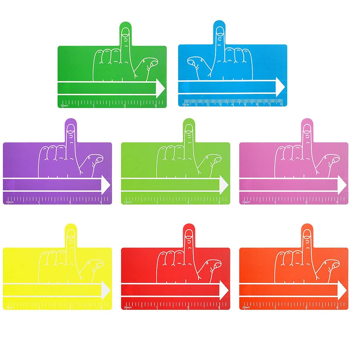 24Pcs Kids Finger Spacers with Guided Reading Strips,Reading Aid,Handwriting Tool Writing Spacers for Kids,Home School Classroom Supplies,8 Colors