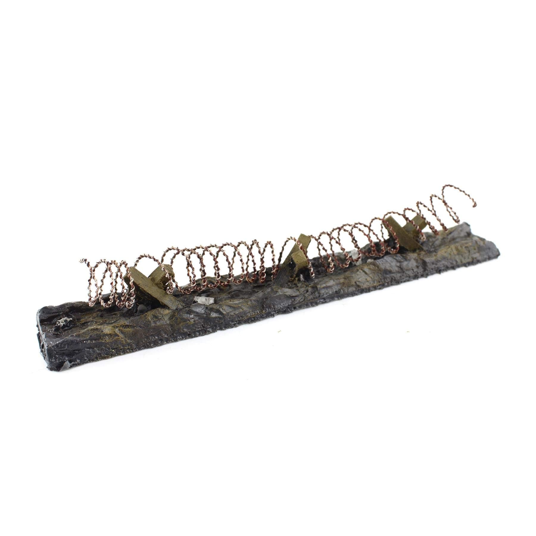 War World GamingBarbed Wire Defensive Position Pre-Painted x 9 – 20mm - 28mm Wargaming Tabletop Terrain Scenery Landscape Model Miniatures Diorama Wall Cover Modelling