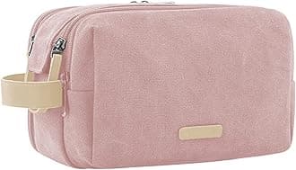 Toiletry Bag for Women, Cosmetic Makeup Bag Organizer, Travel Bag for Toiletries, Dopp Kit Water-resistant Shaving Bag for Accessories, Pink-Large