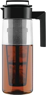 Takeya 11177 Iced Tea Maker Made in The USA, BPA Free, Tritan Plastic, Black