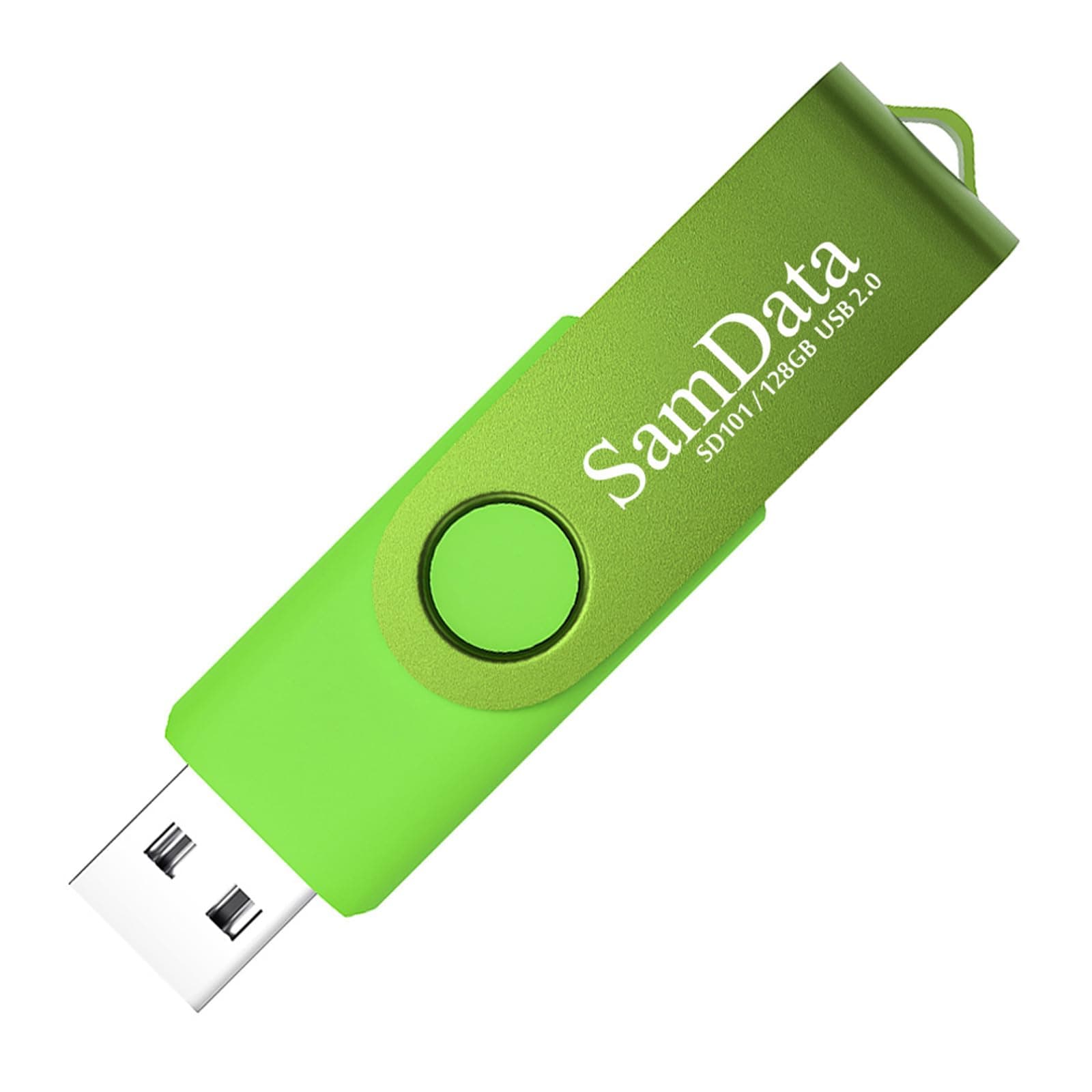 128GB USB Flash Drives 1 Pack 128GB Thumb Drives Memory Stick Jump Drive with LED Light for Storage and Backup (1 Pack Green)