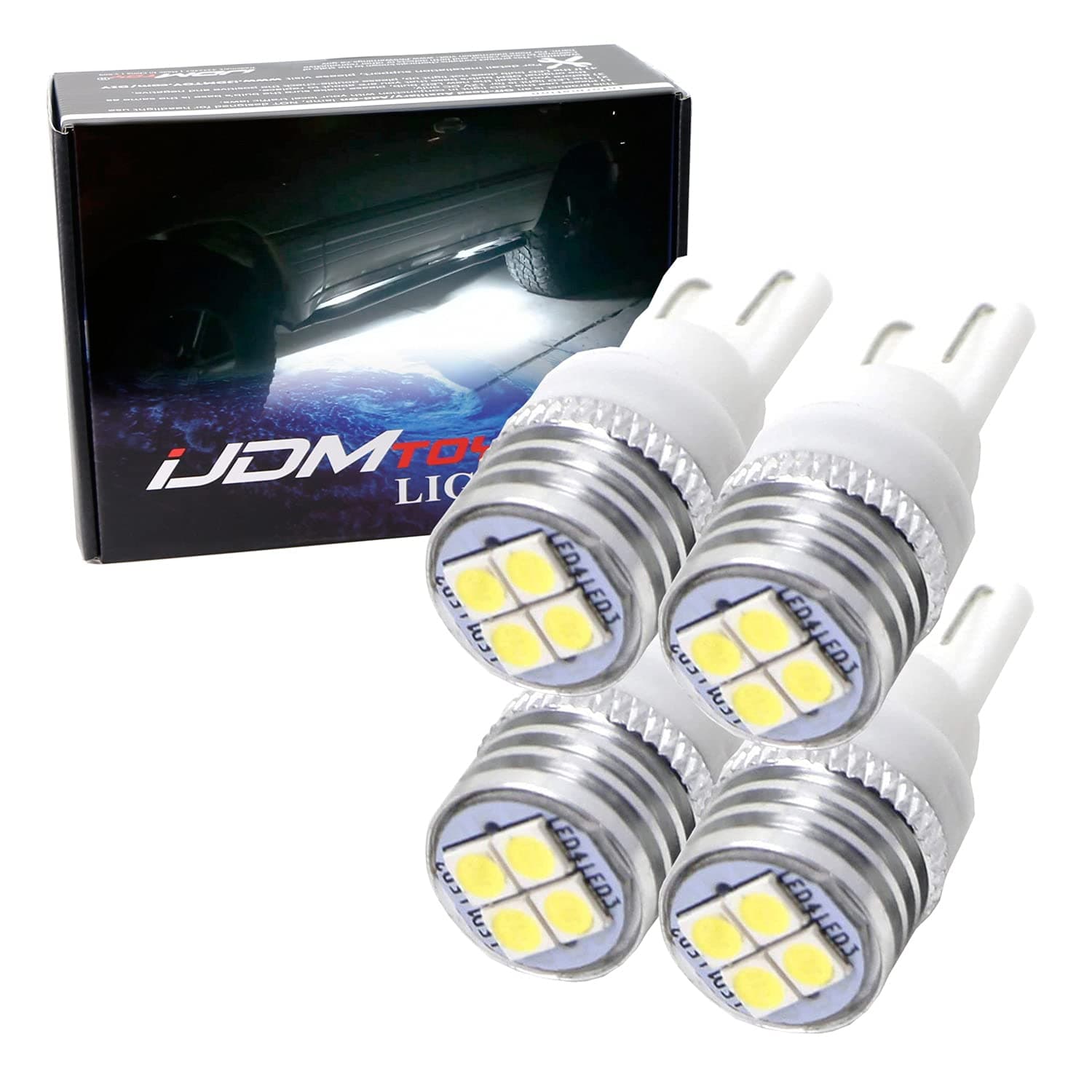 iJDMTOY Super Bright White Running Board Step Courtesy Light Compatible With 2002-up Lexus GX GX470 GX460