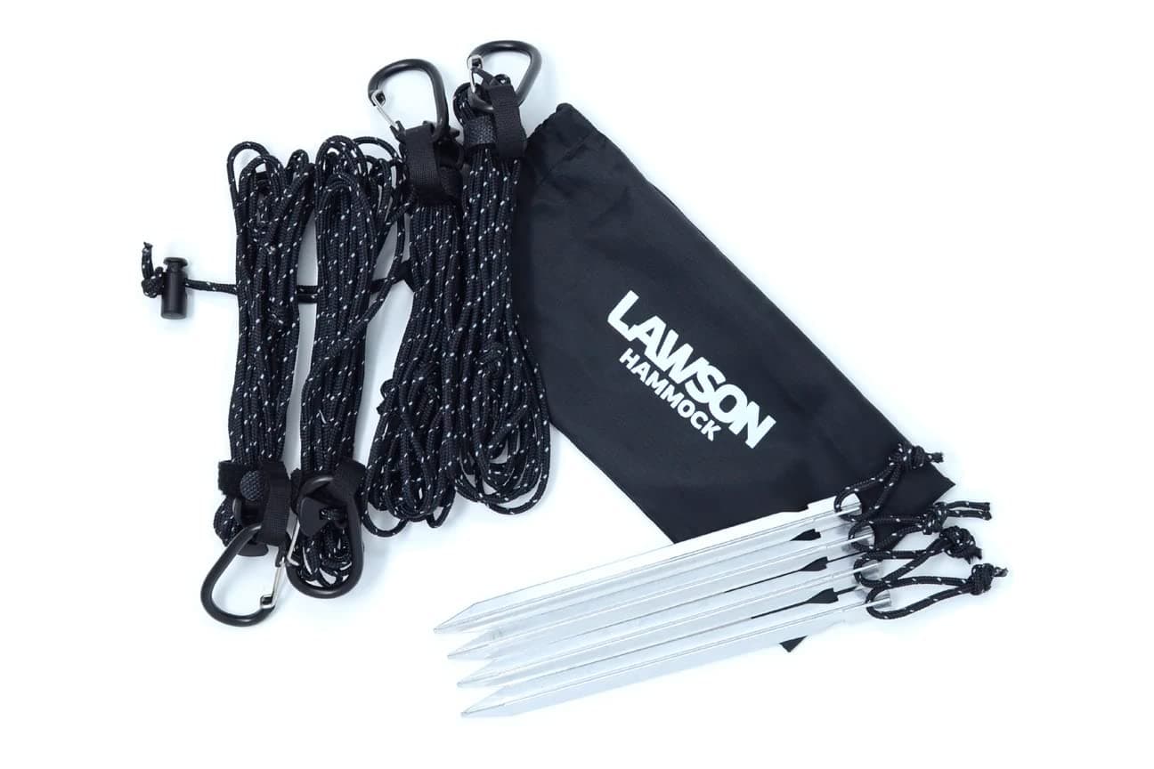 Lawson HammockStabilizer Kit, Added Stability for Blue Ridge Camping Hammock, Easy Adjust Tensioners, Stakes, Paracord