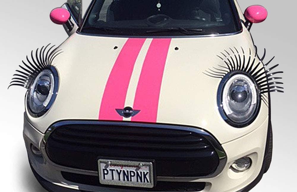 for Mini Cooper (2001-2006) - Car Headlight Eyelashes - Classic BLACK