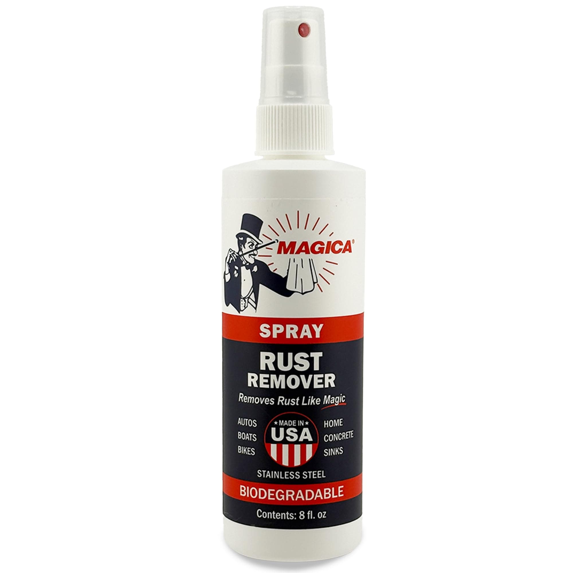 Magica® Rust Remover (8oz Spray) Reliably Removing Rust Stains for over 35 years USA Made