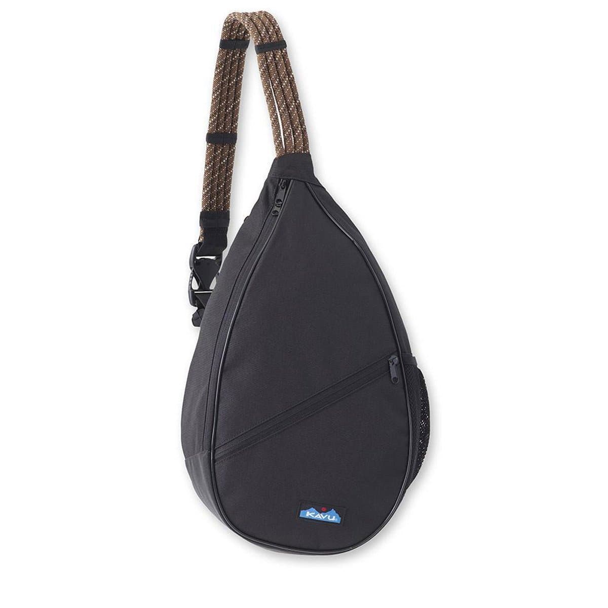 KAVU Paxton Pack Backpack Rope Sling Bag, Jet Black