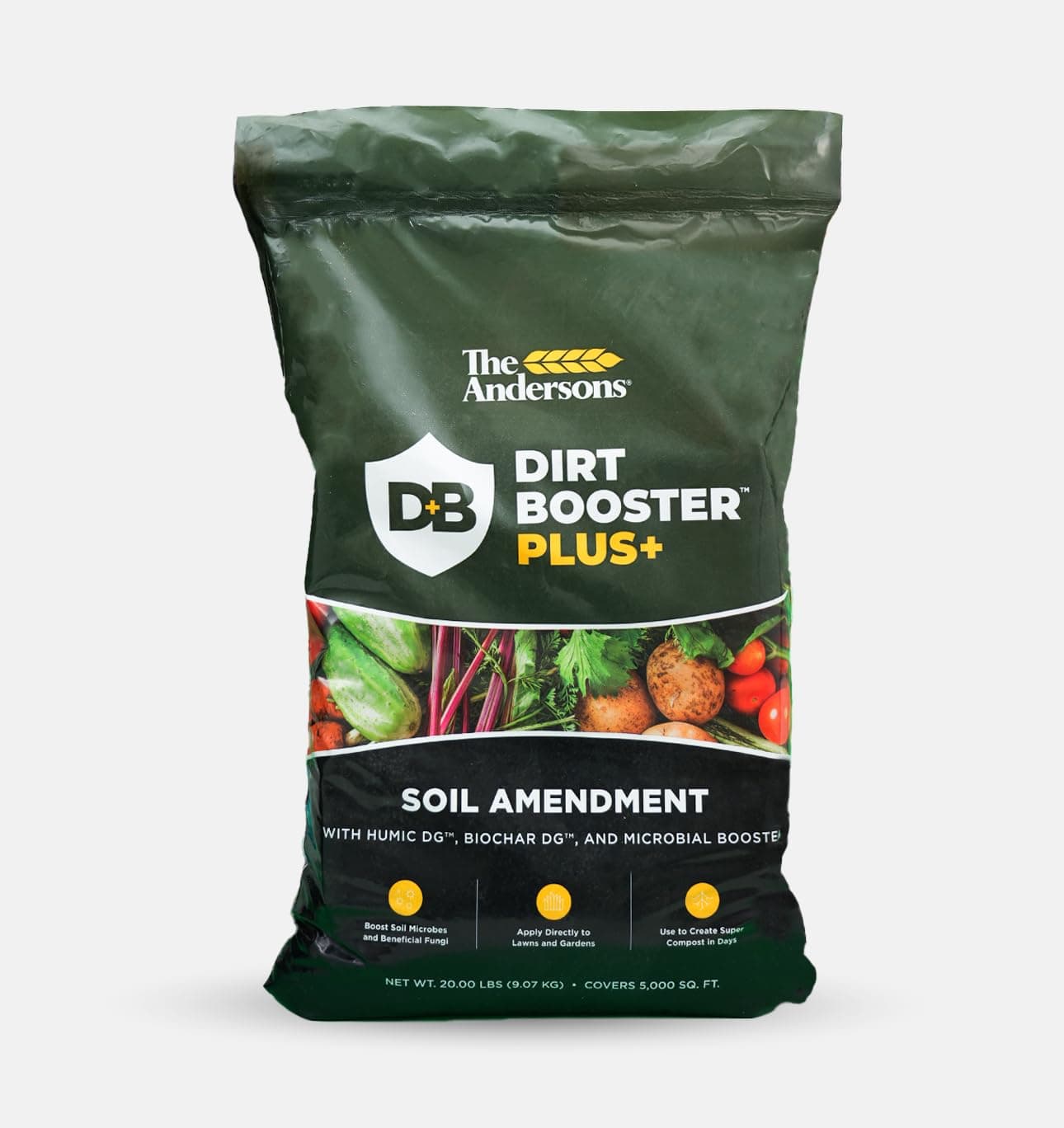 The Andersons Dirt Booster Plus All-Natural Super Compost Starter and Soil Amendment - 20 lb.