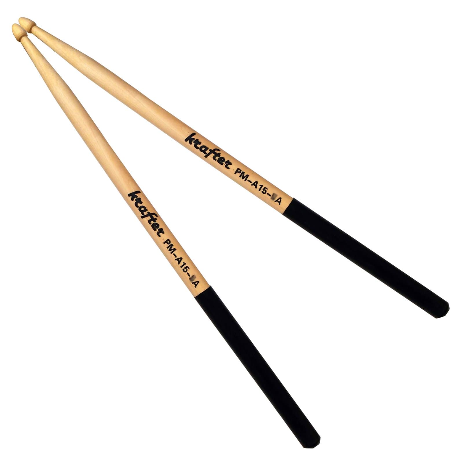Krafter Drum Sticks 7A with Hand Grip - 1 Pair