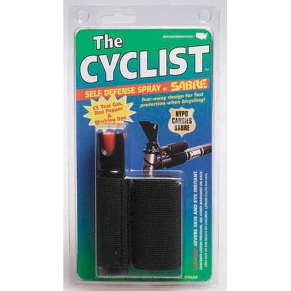 Cyclist Pepper Spray, 1.25 oz, Black