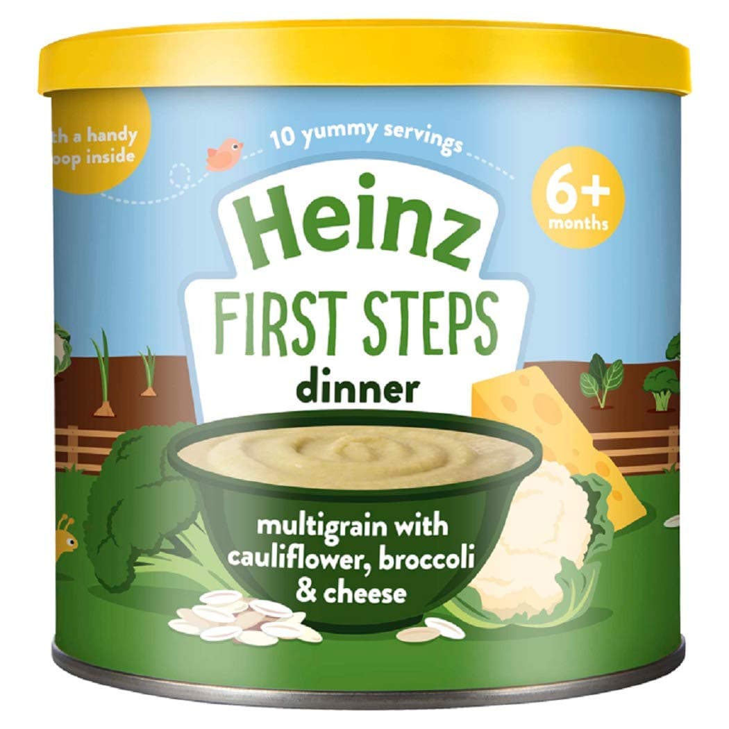 Heinz First Steps Multigrain with Cauliflower, Broccoli and Cheese, 6 months +, 200g