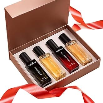 mcaffeine The Addiction Collection Perfume Gift Set For Unisex, Rakhi Special Gifts For Brother & Sister, Premium Liquid Fragrances, 20mlx4 Long Lasting - Sandalwood, Musk, Spicy & Fruity