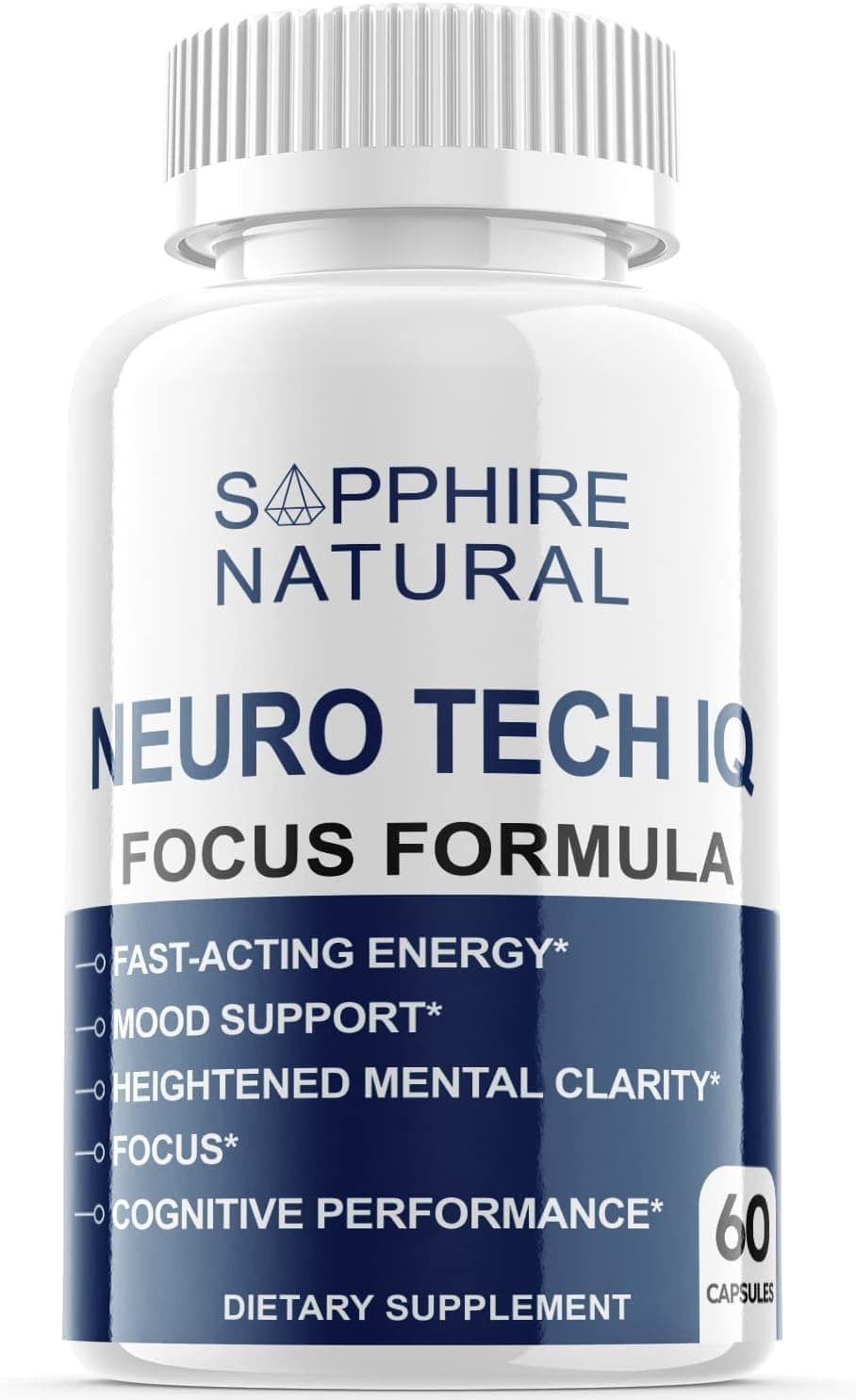 (1 Pack) Neuro Tech IQ Nootropic - Neuro Tech IQ Brain Supplement Neurotech Iq Focus Formula Pills Memory and Focus Support (60 Capsules)