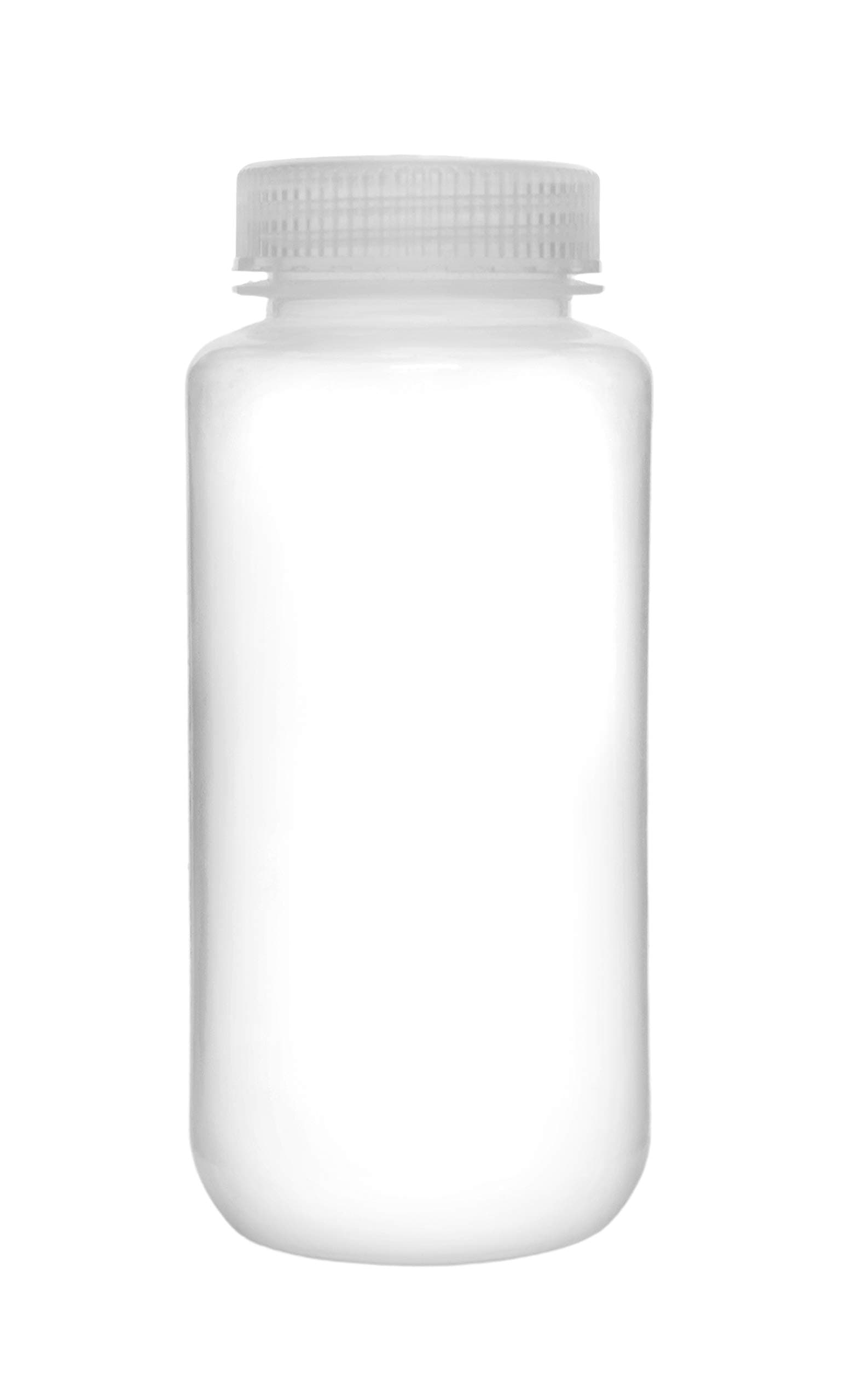 Reagent Bottle, 500ml - Wide Mouth with Screw Cap - Polypropylene - Translucent